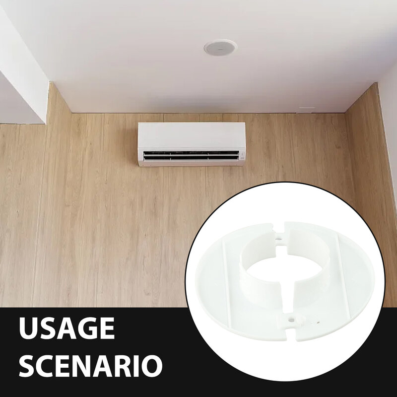 1Pc Gat Cover Ingangskabel Passage 40-80Mm Voor Airconditioning Pijp Buis Pijp Home Decoratie Airconditioning Pijpleiding Onderdeel