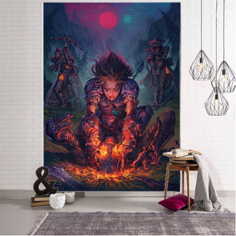 Game character scene background decoration tapestry Dream game character background decoration tapestry