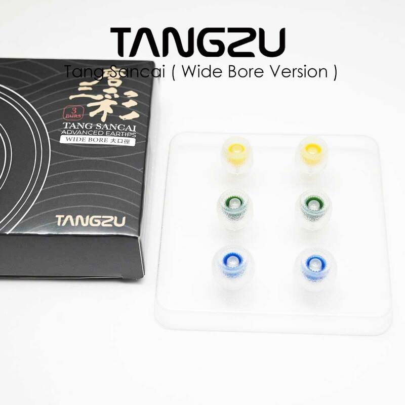 TANGZU-Tang Sancai Wide Bore Versão Eartips para fones de ouvido
