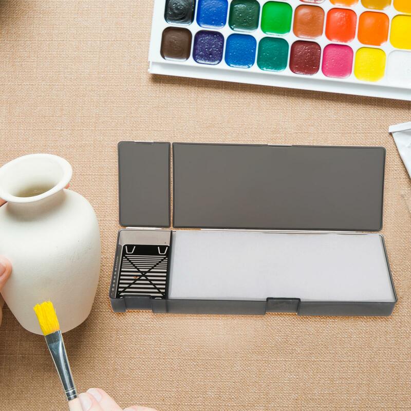 Wet Palette Keeps Wet Paint Fresh Portable Model Coloring Wet Tray for Paint