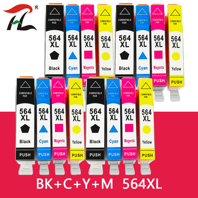 564XL Kartrid Tinta Kompatibel HP564XL Pengganti untuk HP564 4610 4620 B210 5520 3520 5510 B110a C410 B109 C310 7510 6520