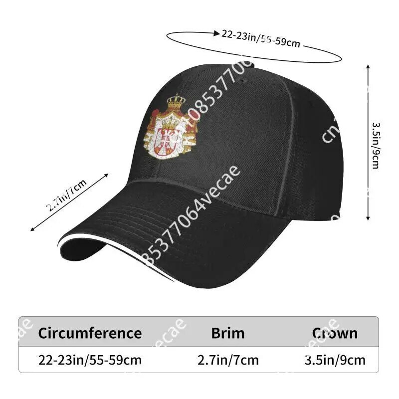 Personalized Coat Of Arms Of Serbia Baseball Cap for Men Women Adjustable Dad Hat Sports