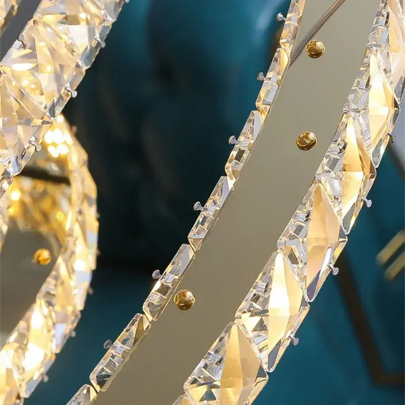 2024 moderne Kristall decke hängende Kronleuchter für Wohnzimmer Esstisch Zimmer Schlafzimmer Lampen Wohnkultur Pendel leuchte Glanz