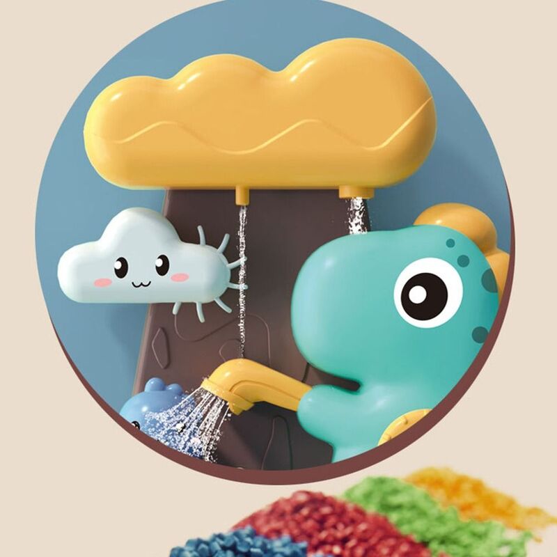 Tubo dinosauri tubo assemblaggio soffione doccia plastica animali del fumetto ruota d'acqua gioca giochi d'acqua giocattoli bambino/bambini