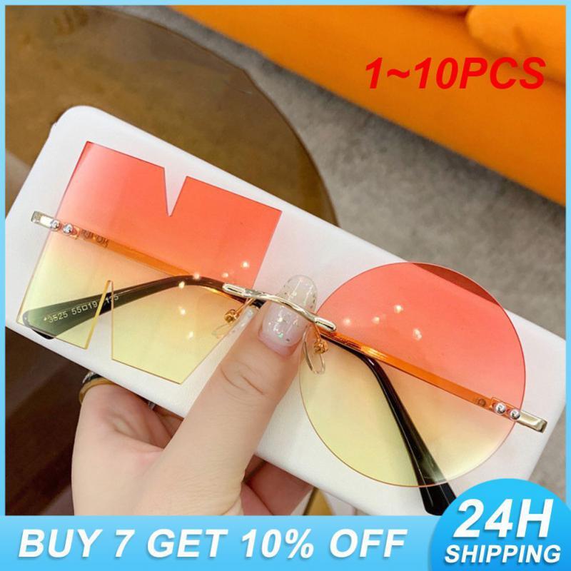 Gafas de sol llamativas para fiesta, lentes de sol llamativas de 1 a 10 piezas, con letras populares, sin accesorios para fiesta, para verano