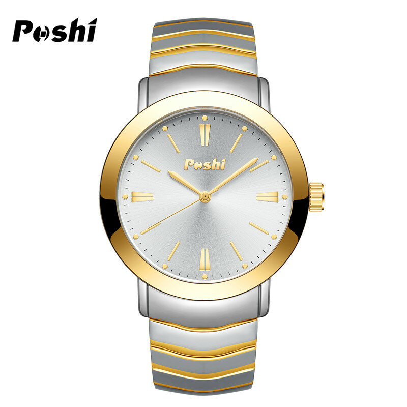 POSHI-reloj de moda para hombre, diseño original, correa de aleación, reloj de pulsera para hombre, reloj de negocios impermeable, reloj masculino