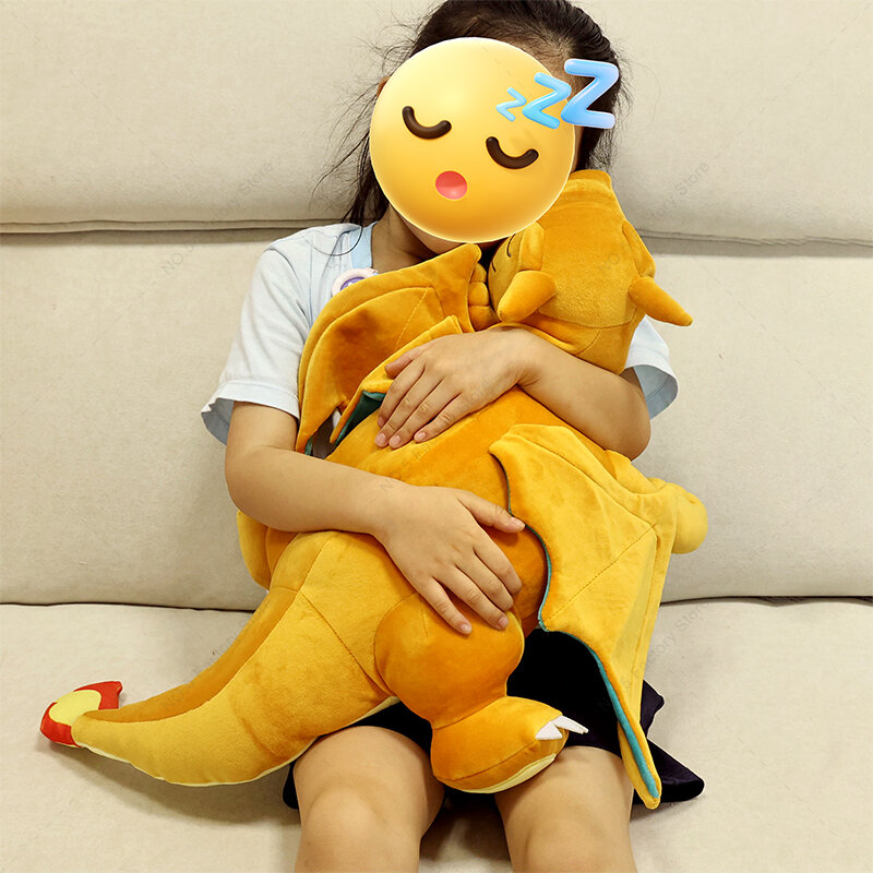 Brinquedo de pelúcia Pokémon Charizard infantil, boneca de pelúcia, presentes de Halloween, novo sono, anime, Y, 50cm