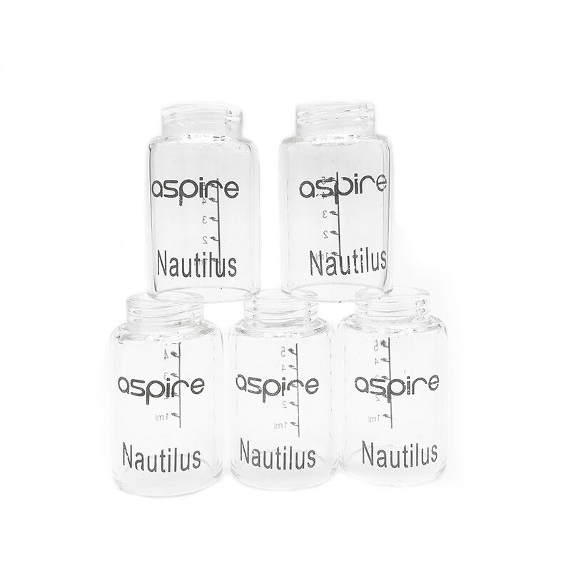 5 Units Replacement Glass Tank for Aspire Nautilus 5ml Nautilus Mini 2ml Glass Tank Cover Mini Glass Cup Container