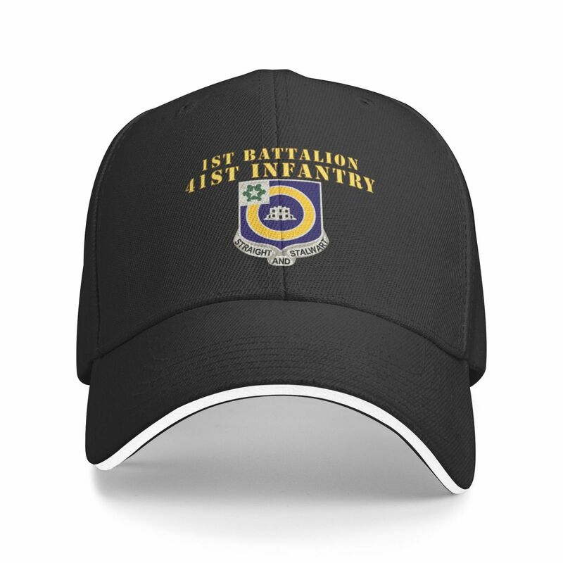 Army - 1st Bn 41st Infantry - DUI X 300 - Hat Baseball Cap Ball Cap Big Size Hat Caps For Men Women's