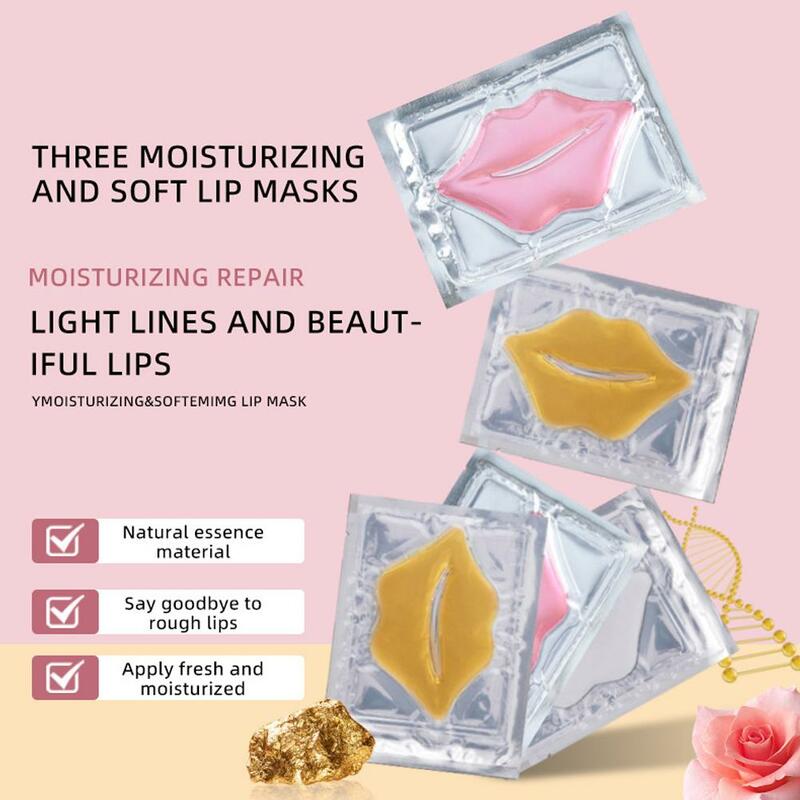 1pcs Collagen Lip Mask Moisturizing Anti Wrinkle Nourishing Beauty Lips Care Labial Moisturizer Lip Patches Gel Pads Skin Care