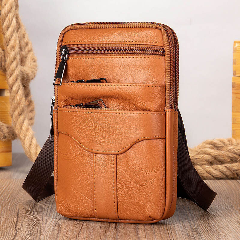Moda unissex pacote de cintura sacos de cinto de couro bolsa de viagem bolsa de telefone multi-camada ombro crossbody bolsa masculina cintura hip