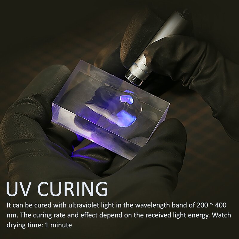 UV-G لمسة جافة 1 دقيقة 200-400nm الغراء اللاصق غير وسم dspae الأشعة فوق البنفسجية ضوء علاج واضح الغراء الصلبة ظلال لاصق UV-GT UV-GS