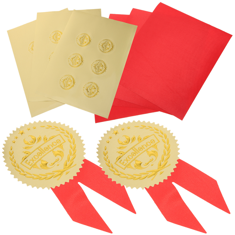 Pegatinas de medallas de felicitación de graduación, premios para niños, papel de fútbol de estímulo, adultos y niños