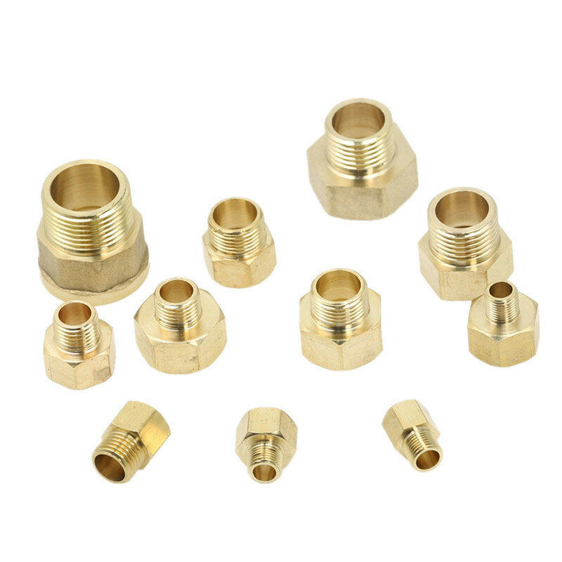 1pcs Copper M/F 1/8" 1/4" 3/8" 1/2" 3/4" BSP Male to Female Threaded Brass Coupler Adapter Brass Pipe Fitting
