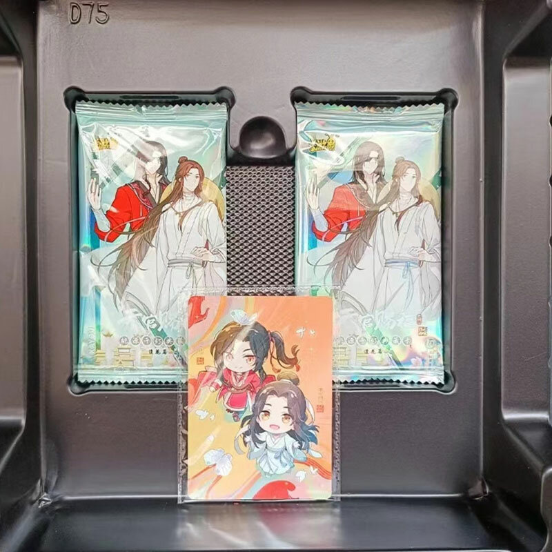 Kayou-本物のアニメ周辺機器、天国の公式記念カードアルバム、itiuan fu、taoyuan、qiandengシリーズ1コレクション