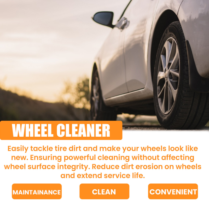 Wheel Cleaner Spray Professional Aluminum Rim Cleaner 100ml Brake Dust Remover Wheel Cleaner Long-Lasting Car Detailing Solution
