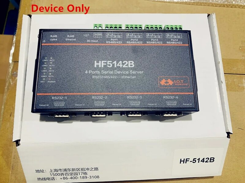 Hf5142b Rs232 , Rs485 , 4 Ports Rj45 Rs232/485/422 Serial Free Rs Hf5142b