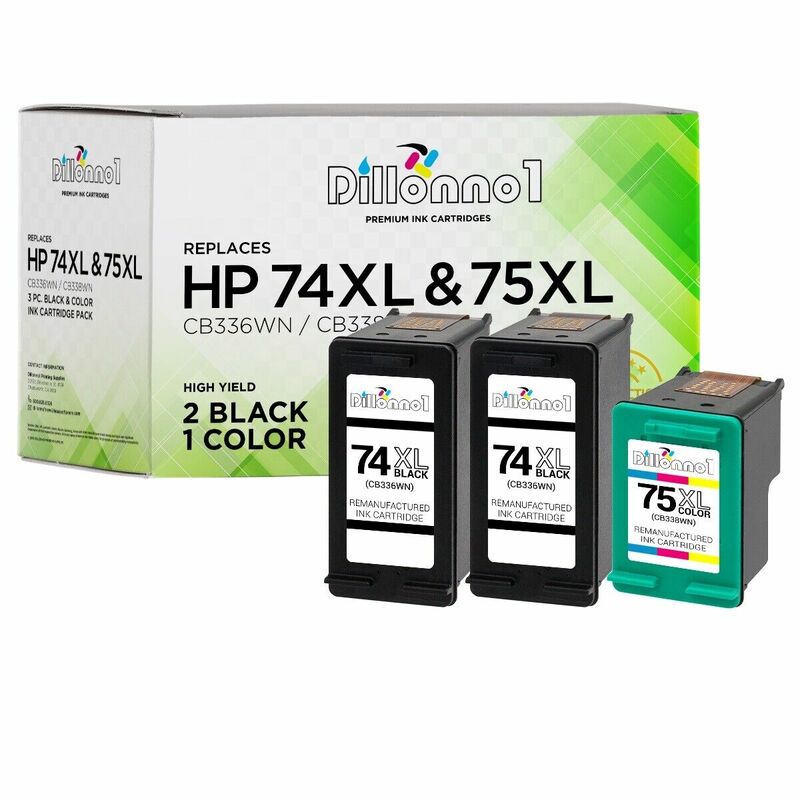 Photosmart para HP Photosmart, 3PK, 74XL, # 75XL, CB336WN, CB338WN, C4480, C4494, C4500, C4524, C4540