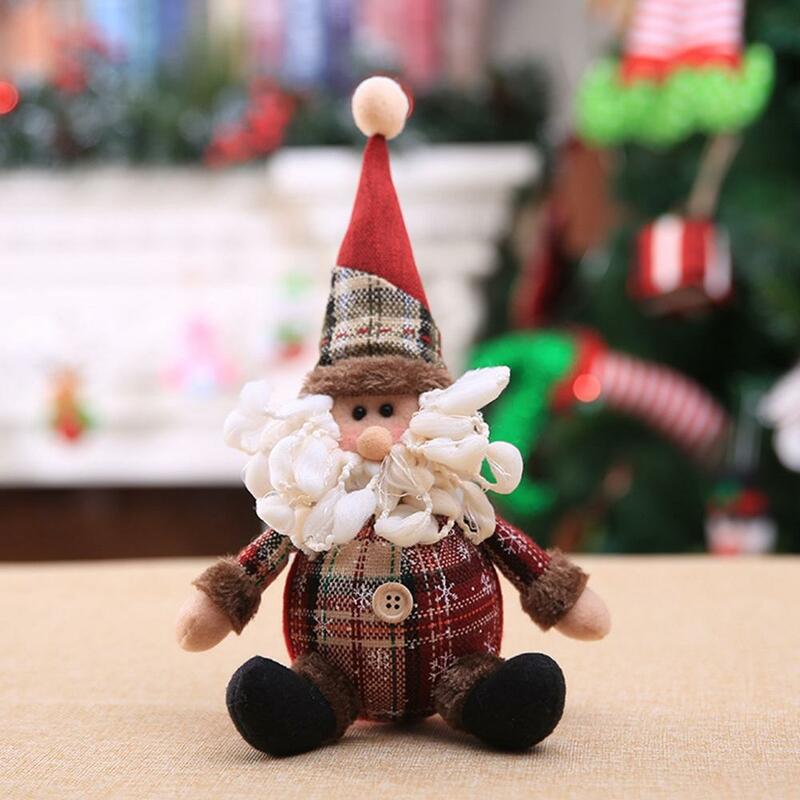 Snowman Doll Merry Chirstmas Decor for Home Table 2023 Elk Doll Christmas Ornaments Santa Claus Navidad Gift Happy New Year 2024
