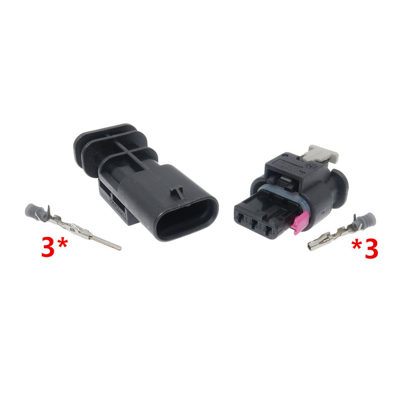 1 Set 3 Pin 1-1718644-1 1-1703496-1 1-1703494-1 2208316-1 0-2208317-1 Car Reverse Radar Waterproof Wire Connector for BMW VW