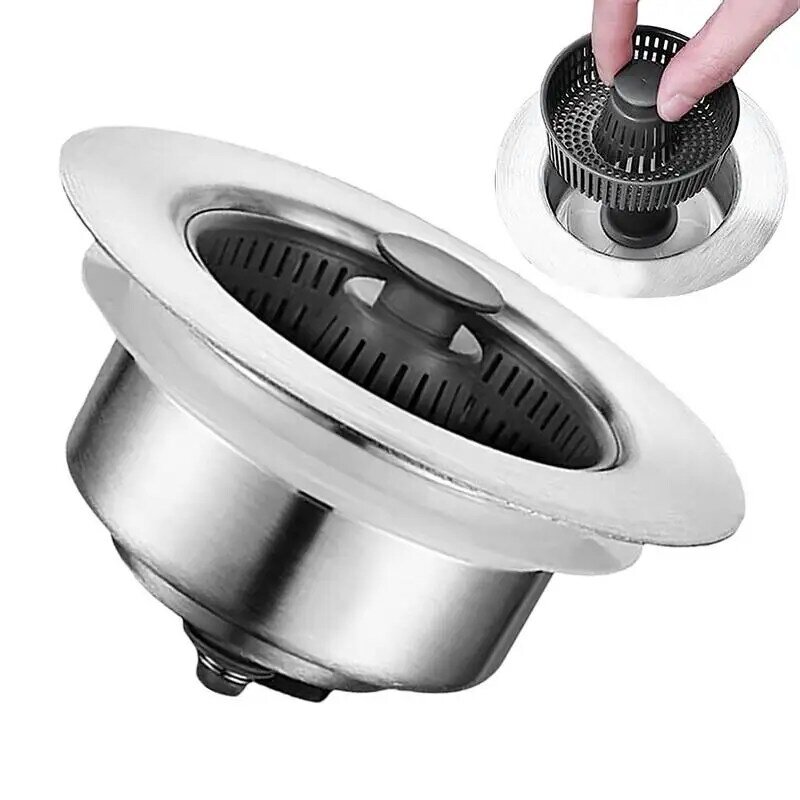 Sink Drain Strainer Portable Multifunctional Kitchen Sink Drain Filter Hair Drain Hole Bathtub Wash Basin Filter Kitchen Gadgets