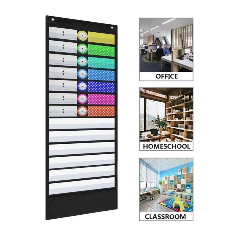 Pocket Chart For Classroom Daily Schedule Pocket Chart Class Schedule To Plan Your Classroom's Day Display Home school Office