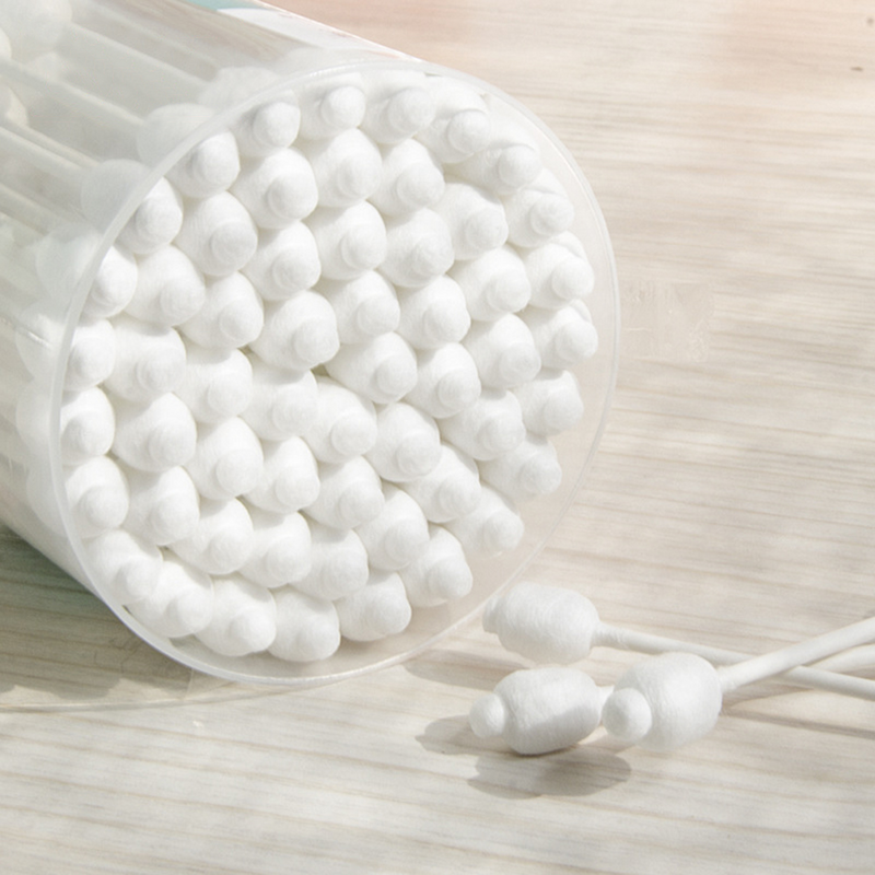 Bastoncillos de algodón Natural para bebé, con forma de calabaza de seguridad, estables, 56 piezas por caja, 56/224 piezas