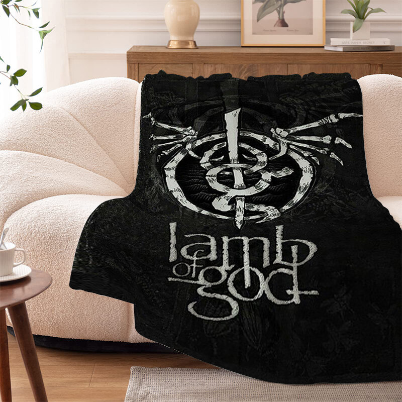 Fleece Blanket Sofa L-Lamb King Size Warm Knee Bed Camping Custom Nap Flannel Fluffy Soft Blankets for Winter Microfiber Bedding