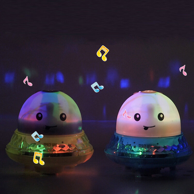 Baru Mainan Mandi Air Semprot Bayi Bola Mandi Paus Listrik Mandi Kolam Renang Shower dengan Musik Ringan Mainan Lampu LED untuk Hadiah Anak-anak