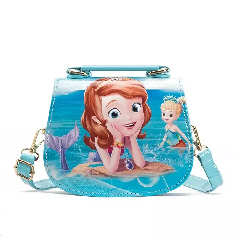Disney Frozen 2 Elsa Anna  princess children's toys shoulder bag girl Sofia princess baby handbag  kid fashion shopping bag gift
