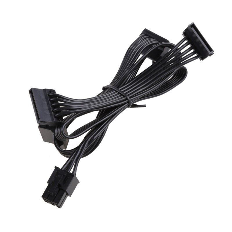 Durable 6PIN to 4x Power Module Line for SATA Devices with Single 6Pin Port