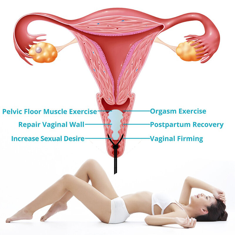Latihan Kegel bola giok telur dibor Yoni untuk wanita, latihan otot lebih aman dan lebih sehat alami pijat vagina giok telur
