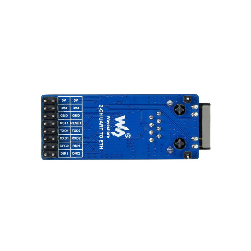 Waveshare convertidor de 2 canales UART a Ethernet, módulo de transmisión transparente de puerto serie, interfaz de Control compatible con Raspberry Pi
