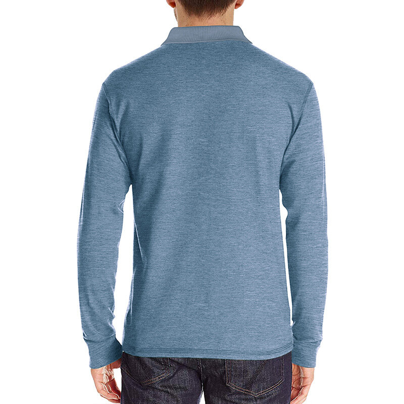 Camiseta de manga larga con solapa para hombre, Polo de fondo, Top de GD-BC, Otoño e Invierno