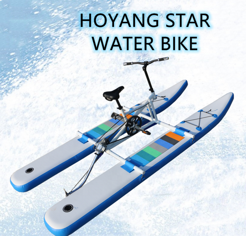 Erwachsenen Tretboot PVC aufblasbare Single Wasser Fahrrad Fahrrad Wasser Fahrrad Tretboot zum Verkauf billige Ponton boote
