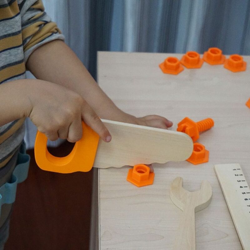 Nuts Kids Screwdriver Set Screw Intelligence Maintenance Pretend Play Toys Hammer Montessori Screw Driver Activities Tools