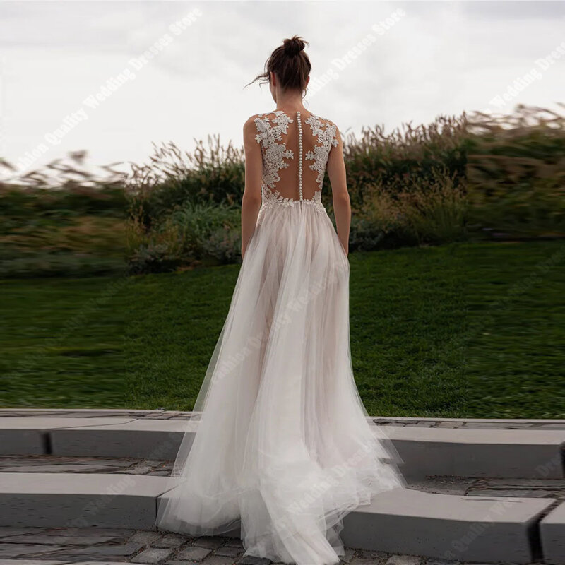 Женское свадебное платье с кружевом Pretty, кружевное Тюлевое платье невесты с цветочным принтом, платье принцессы длиной до колен