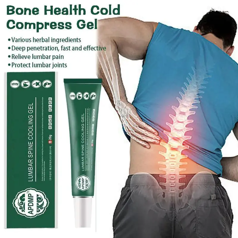 Ungüento para el dolor de hombros y columna vertebral, 3 piezas, verde, para dolor de articulaciones, Gel de compresión fría, 20g