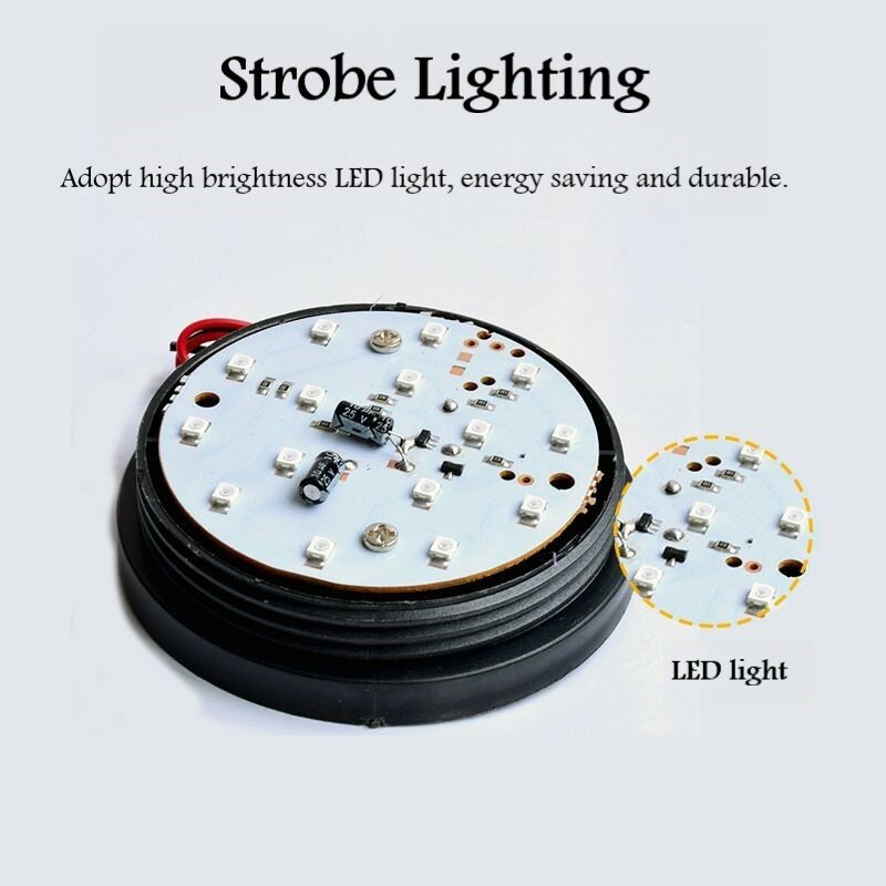 Luce stroboscopica indicatore di allarme rosso LED piccolo lampeggiante allarme domestico lampeggiante 12V/24V/220V