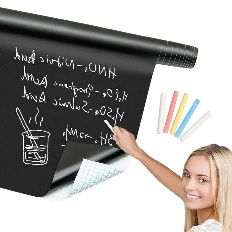 Duża czarna płyta naklejka samoprzylepna samoprzylepna tablica kredowa naklejka na dużą naklejka na tablicę do wyświetlania w klasie życia