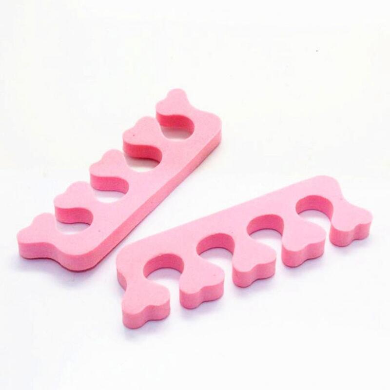 2Pcs/Set Mini Soft Finger Separators Pedicure Painless Foam Toe Dividers Relaxing Nail Art Stretcher for Home Use