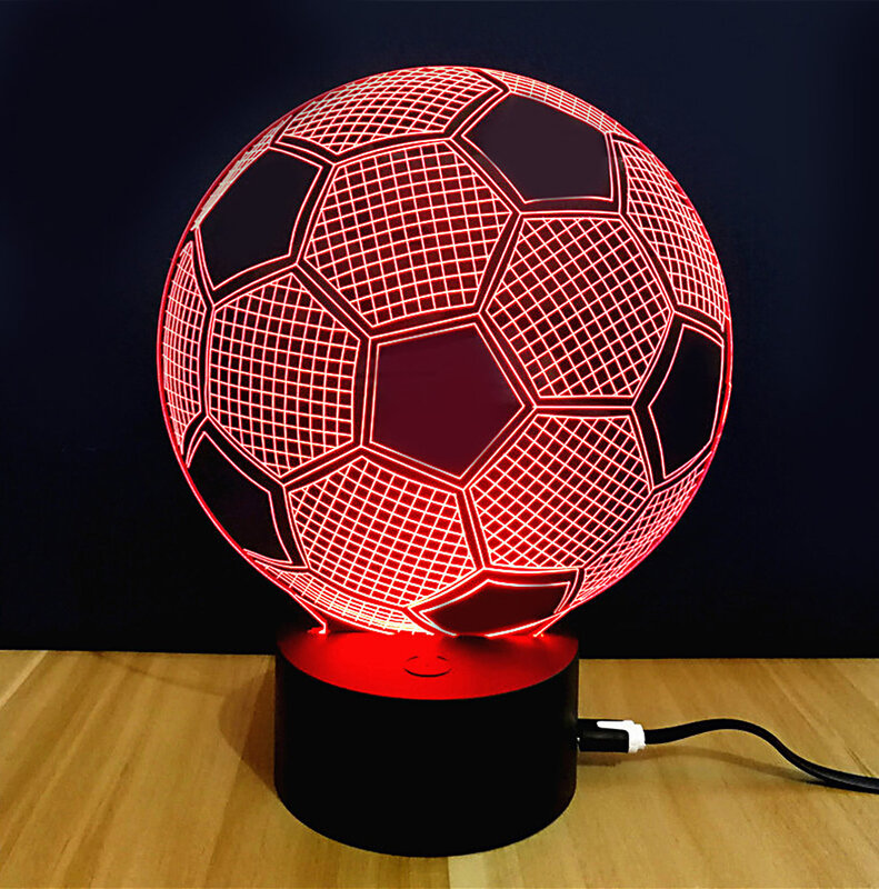 3d иллюзия Φ сенсорный датчик для футбольного мяча с дистанционным управлением ночник для детской спальни украшение для футбола настольная лампа подарок