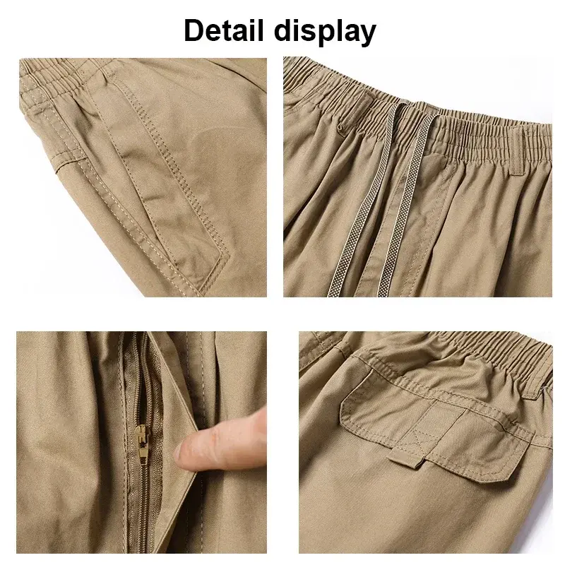 Pantaloni Casual oversize larghi primavera/estate di tendenza moda uomo in puro cotone