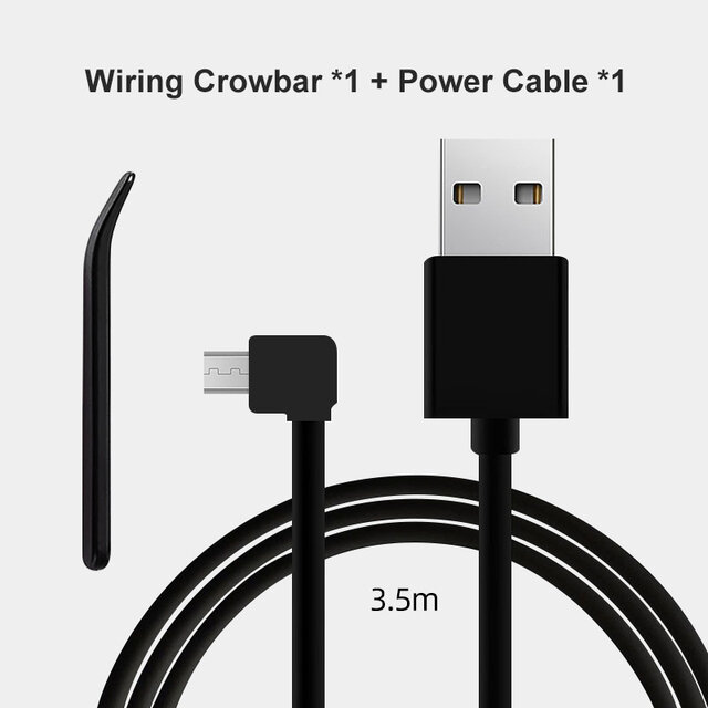 Cable de carga para 70mai, Cable Micro USB para DVR de coche, 4K, A800S, 70mai A500S, 1S, D06, D07, D10, M300