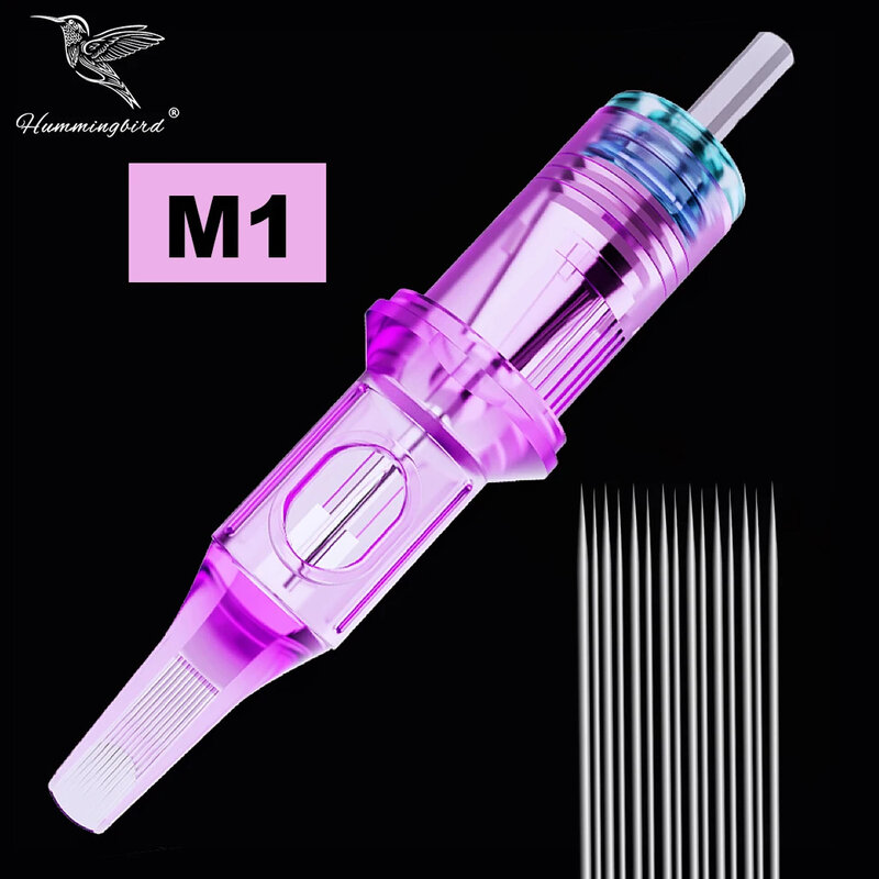 PMU Machine Needles - HUMMINGBIRD M1 Purple Tattoo Cartridge Needle Disposable Sterile Tattoo Supply High-Quality and Efficient
