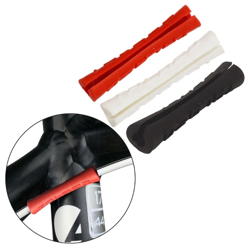 8Pcs Rubber Cord Saver Cable Wire Protector Flexible Bike Cable Housing Protections Charging Cable Saver Protectors Set