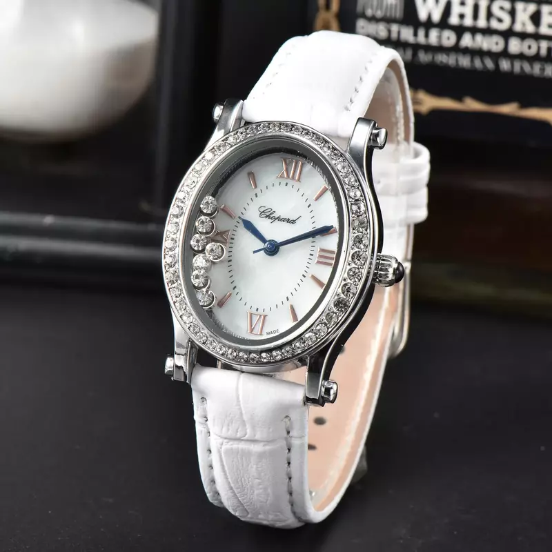 Gorąca wyprzedaż w stylu klasycznym oryginalny zegarek damska pełne nierdzewne stalowa prosta moda Chopard- Watch wysokiej jakości sportowy zegar AAA