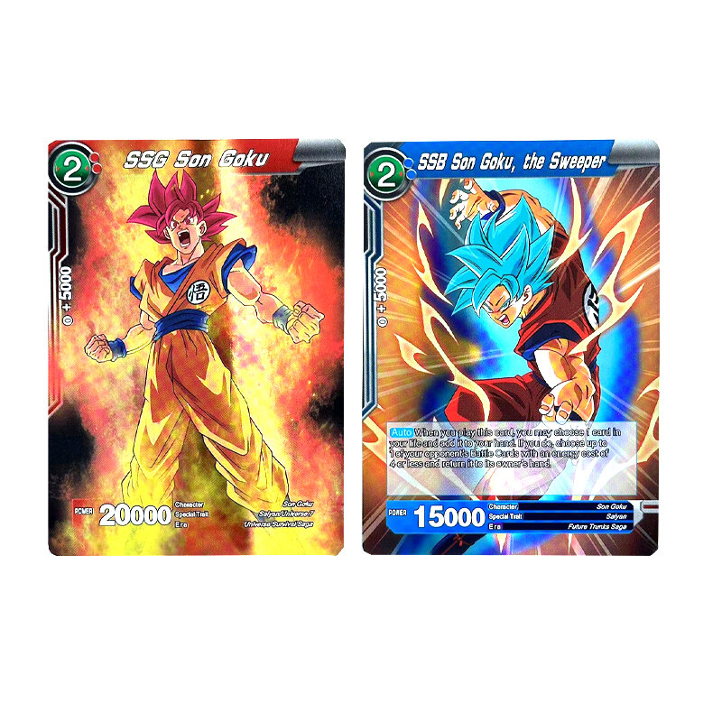 100pcs Dragon Ball Flash Cards Son Goku Vegeta IV Frieza Ultra Blue Saiyan TCG Anime Game Original Rare Collectible Gift Bandai