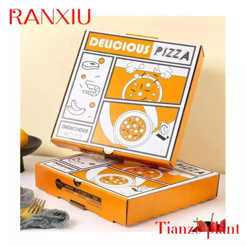 Пользовательский новый дизайн коробка для пиццы из алюминиевой фольги коробка для пиццы контейнер для пиццы
