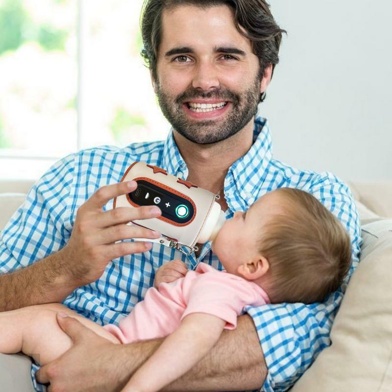 Efficiënte Babyflessenwarmer Universele Digitale Display Voedingsflesverwarmer Draagbare Babymelk Warmtehouder Voor Buitenreizen